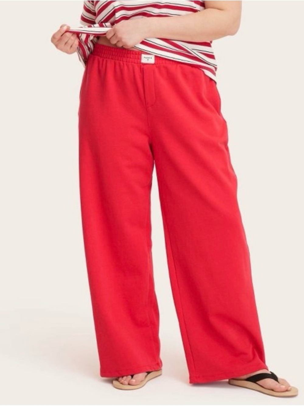 PARKE x Target 🎯 Red Wide Leg SweatPants